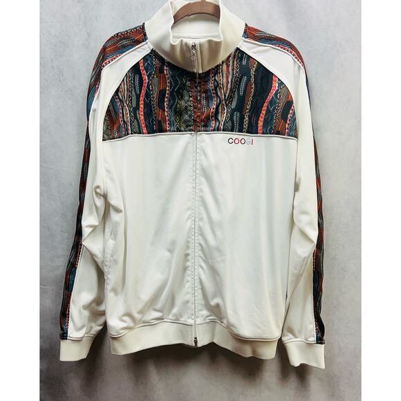 Vintage Coogi Mens Retro Bohemian Zip Up Jacket Size XL - Picture 1 of 12